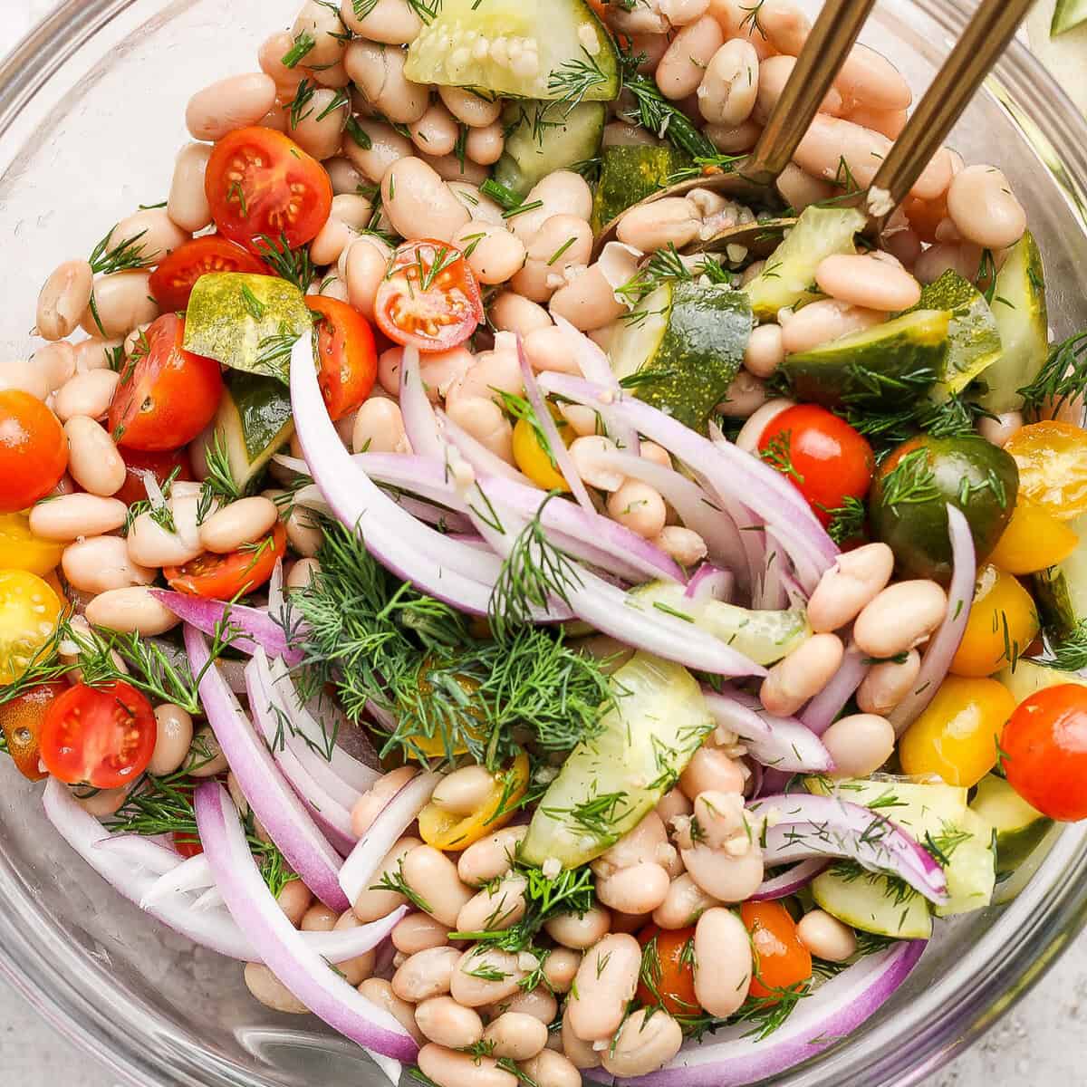 Dill Pickle White Bean Salad